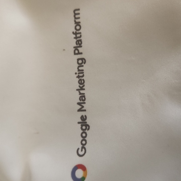 Google Marketing Program White Drawstring Backpack - Picture 2 of 4